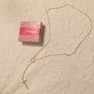 Premier designs cross necklace gold plated